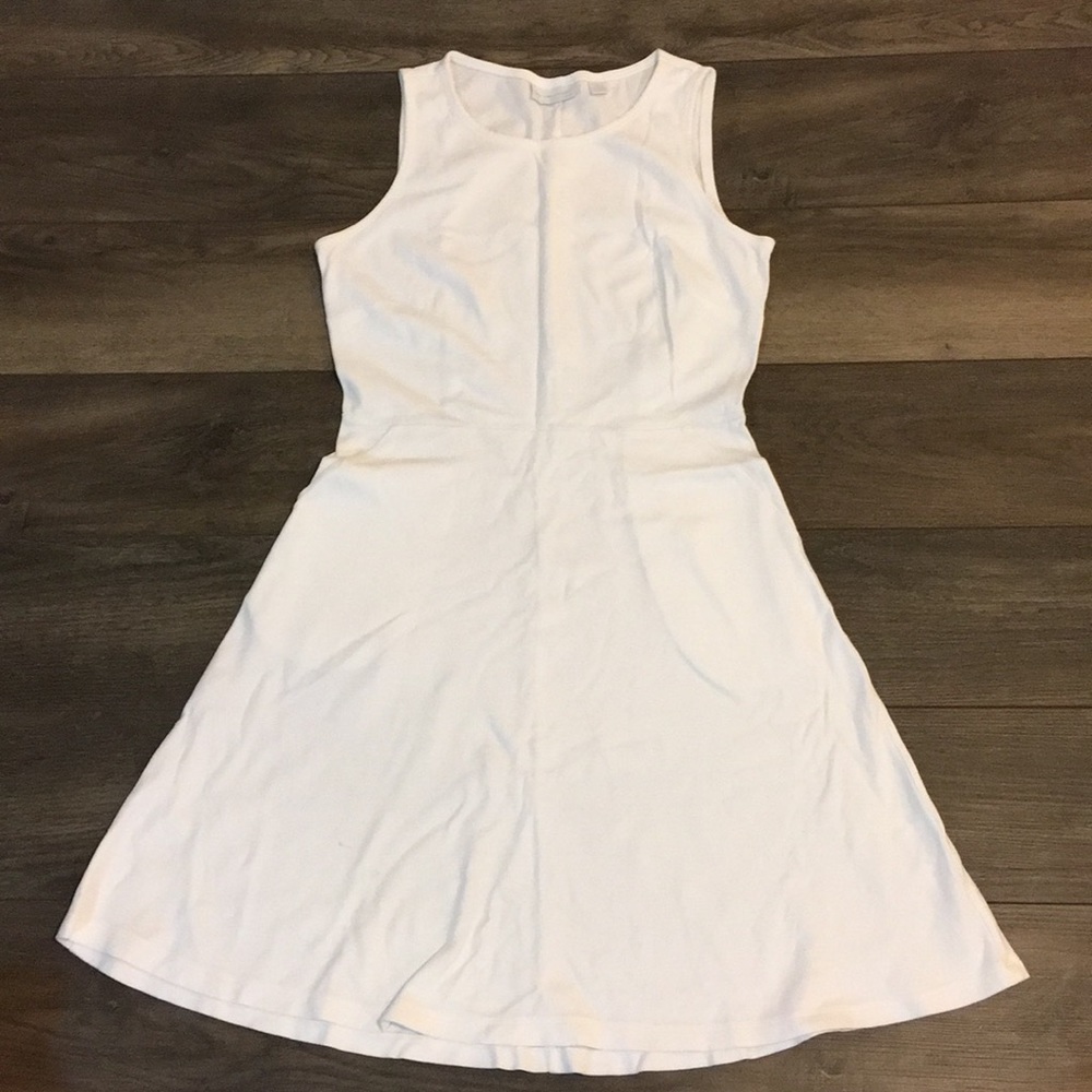 White skater dress